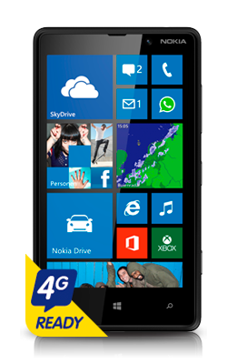 Nokia Lumia 820 voorkant